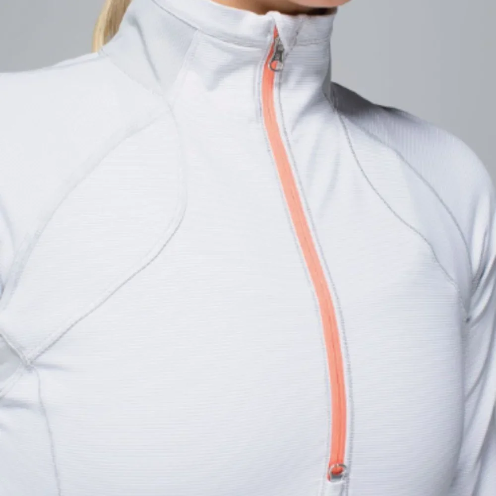 (159) Lululemon Race With Grace 1/2 Zip II Sz 4 - Picture 3 of 6